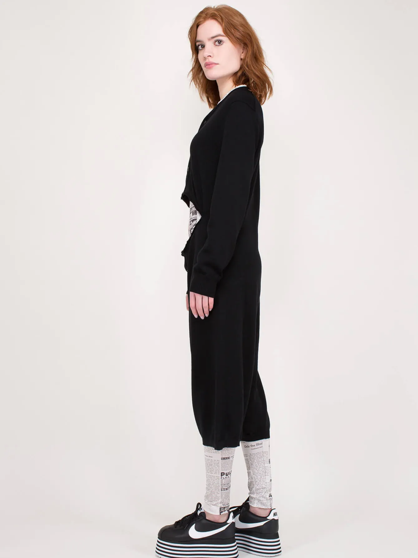 Comme des Garçons Knitted Ladies Cardigan black - LABELS