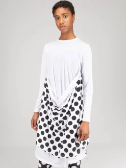 Comme des Garçons Ladies Layered Longsleeve white - LABELS