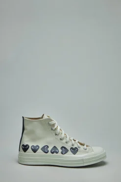 Comme des Garçons Multi Heart High Top Shoes - LABELS