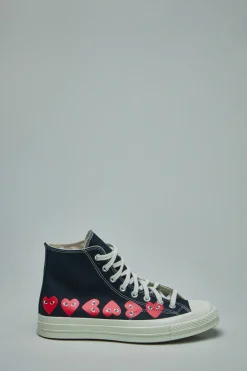 Comme des Garçons Multi Heart High Top Shoes - LABELS
