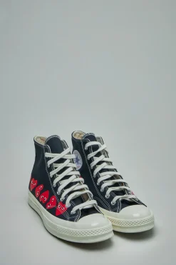 Comme des Garçons Multi Heart High Top Shoes - LABELS