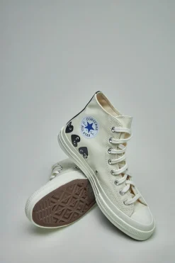 Comme des Garçons Multi Heart High Top Shoes - LABELS