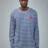 Comme des Garçons PLAY T-Shirt Metalstone Emblem Metalstone Heart - LABELS
