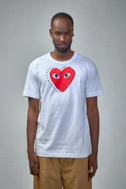 Comme des Garçons PLAY T-Shirt Logo Stud Stud Print - LABELS