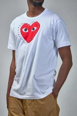 Comme des Garçons PLAY T-Shirt Logo Stud Stud Print - LABELS