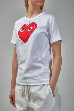 Comme des Garçons PLAY T-Shirt Logo Stud Stud Print - LABELS
