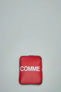 Comme des Garçons wallets Wallet Zip Huge Logo red - LABELS