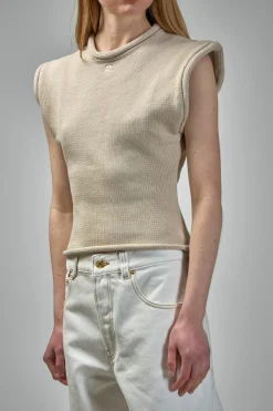 Courrèges Cropped Sleeveless Sweater - LABELS