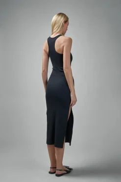 Courrèges Long Dress Scuba 90's Rib - LABELS