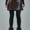Courrèges Oblique Vinyl Mini Skirt - LABELS