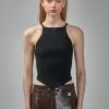 Courrèges Pointy Buckle Rib Knit Top - LABELS