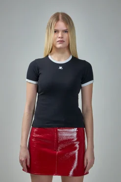 Courrèges Signature Contrast T-Shirt - LABELS