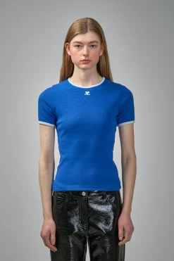 Courrèges Signature Contrast T-Shirt - LABELS