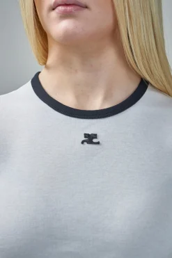 Courrèges Signature Contrast T-Shirt - LABELS