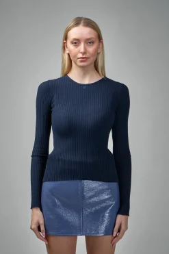 Courrèges Sweater Lingerie Strap Rib Knit - LABELS