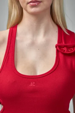 Courrèges Tank Top Double Buckle 90's Rib - LABELS