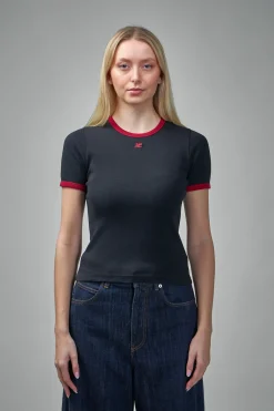 Courrèges T-Shirt Signature Contrast - LABELS