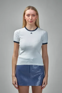 Courrèges T-Shirt Signature Contrast - LABELS