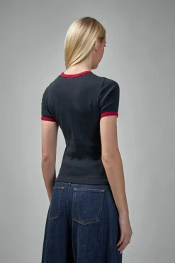 Courrèges T-Shirt Signature Contrast - LABELS