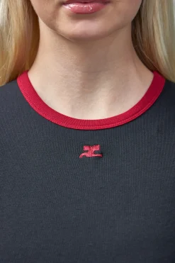 Courrèges T-Shirt Signature Contrast - LABELS