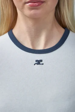 Courrèges T-Shirt Signature Contrast - LABELS