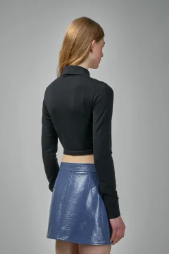 Courrèges Twist Light Wool Cropped Polo - LABELS