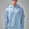 C.P. Company Diagonal Raised Fleece Lens Hooded Sweatshirt - LABELS
