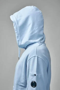 C.P. Company Diagonal Raised Fleece Lens Hooded Sweatshirt - LABELS