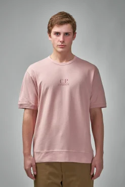 C.P. Company Light Fleece Short Sleeve Sweatshirt - LABELS