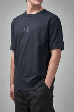 C.P. Company Light Fleece Short Sleeve Sweatshirt - LABELS