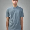 C.P. Company Stretch Piquet Two-Button Logo Polo - LABELS
