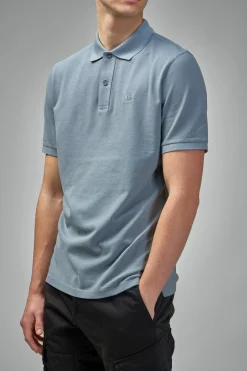 C.P. Company Stretch Piquet Two-Button Logo Polo - LABELS