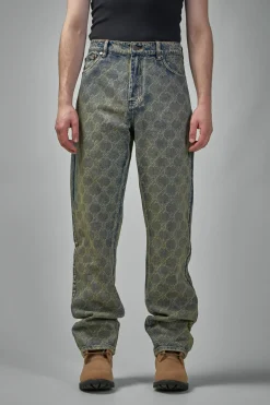 Daily Paper Shield Laser Washed Jeans - LABELS