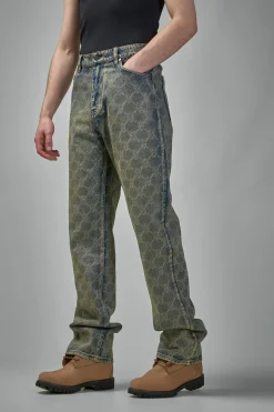 Daily Paper Shield Laser Washed Jeans - LABELS