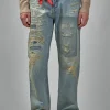 Denham ARCHIVE DAGGER Candiani Extreme Repair Selvedge - LABELS