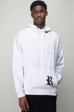 Destroyed Regular fit Hoodie with R print - LABELS