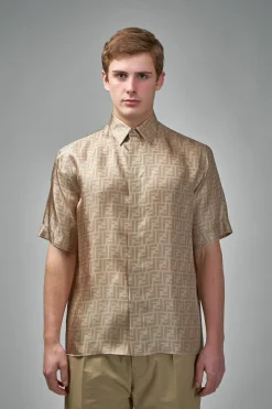Fendi FF Short Sleeve Silk Shirt - LABELS