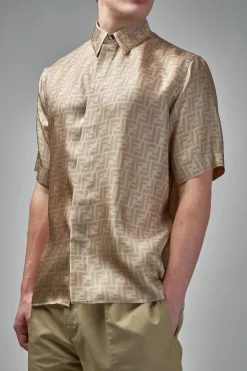 Fendi FF Short Sleeve Silk Shirt - LABELS