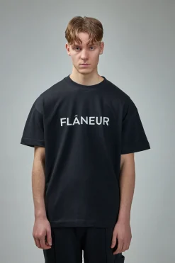 FLÂNEUR Printed Logo T-Shirt - LABELS