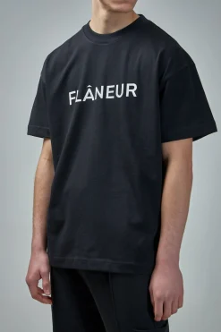 FLÂNEUR Printed Logo T-Shirt - LABELS