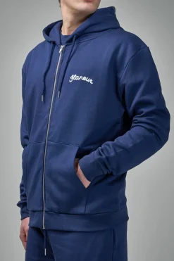 FLÂNEUR Signature Zip-Up Hoodie - LABELS
