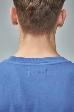FLÂNEUR Washed Puffed Logo T-Shirt - LABELS