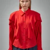 Frenken Banner Crepe Georgette Silk Shirt - LABELS
