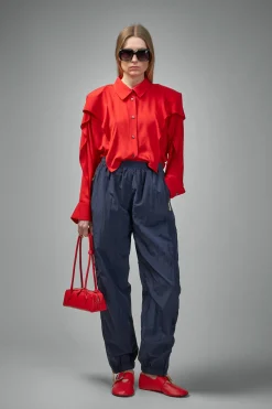 Frenken Banner Crepe Georgette Silk Shirt - LABELS