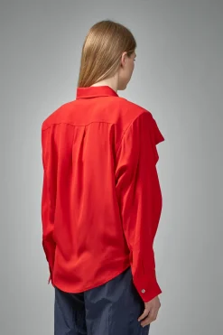 Frenken Banner Crepe Georgette Silk Shirt - LABELS