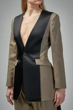 Frenken Collar Blazer No Lapel - LABELS