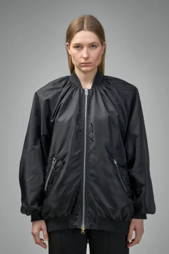 Frenken Market Nylon Bomber Jacket Coat - LABELS