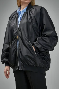 Frenken Market Nylon Bomber Jacket Coat - LABELS