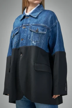 Frenken Slice Denim Blazer - LABELS