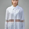 Frenken Street Poplin Organza Oversized Shirt - LABELS